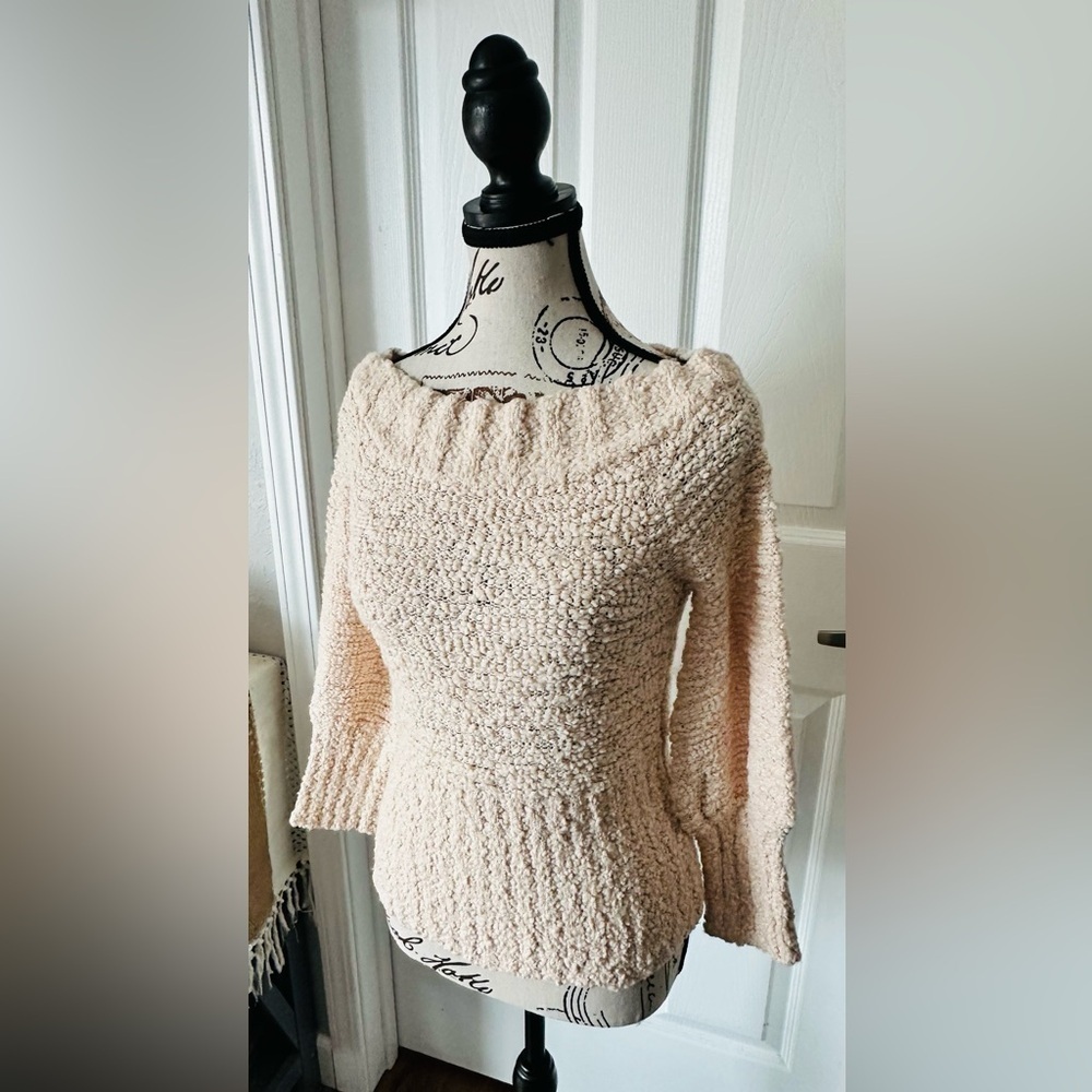 Off-the-Shoulder Knit Sweater Top - Picture 4 of 8